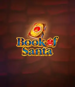 Experience the festive spirit with Book of Santa slot by Endorphina, highlighting an intricately designed golden book decorated with Santa's iconic symbol. This image captures the magic and mystery of Christmas, set against a cozy red background. Ideal for holiday season gaming, offering a delightful gaming experience. 